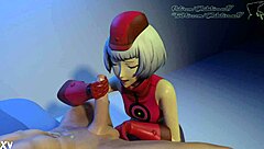 Elizabeth from Persona 3 gives intense handjob