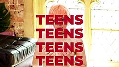 British Brunette Wanks and Fucks Fan