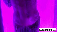 artistic wet masturbation unfolds as tattooed milf explores her desires solo