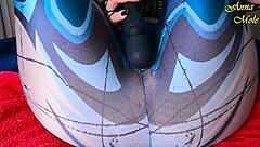 Oh man, I soaked my leggings from those intense vibrations, then my pussy exploded in orgasm during solo masturbation