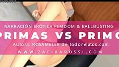 Relato Erotico Primas Versus Primo Ballbusting Femdom Fetish Voz Real Argentina