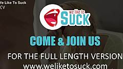 karina grand, a blonde beauty, eagerly sucks on a throbbing cock before receiving a messy facial cumshot in a passionate encounter