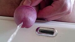 Pissing In The Sink Reveals Intriguing Fetish Details Up Close