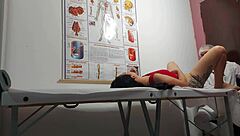 doctor subtly explores patient's tight spots intimately