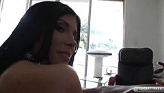 lexington steele fucks this sexy black brunette with big tits and wet pussy