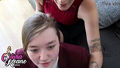 wonder how a mature cougar guides a student in sucking cock slowly