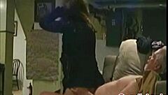 Why does sexy milf Candi Annie pose in lingerie for backstage photoshoot fun?