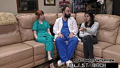 Ditria Rose experiences intense creampie from doctor in hospital exam pov version with gloves and spreading