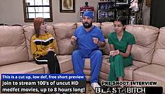 Ditria Rose experiences intense creampie from doctor in hospital exam pov version with gloves and spreading
