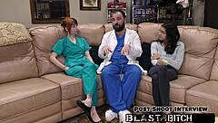 Ditria Rose experiences intense creampie from doctor in hospital exam pov version with gloves and spreading