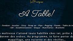 french femdom milking table sissy cei on desk