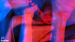 My feet feel amazing but fuck my wet pussy while licking them now!