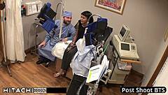 Human Guinea Pig Eliza Shields Gets Tanned Small Tits Fingered in Anal with Vibrator by Doctor Tampa for Mandatory Hitachi Orgasms