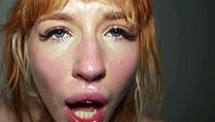 Redhead Teen 18+ Craves Huge Cock for Deep Bedroom Fucking in Wild 3some