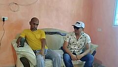 the husband pays off the debt by letting a guy fuck his wife's big ass in real homemade action