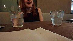 Risky bathroom public sex fuck on a date with guy met online dia ita