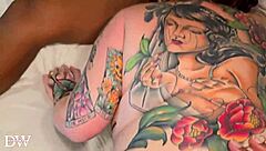 arizona rose curvy redhead takes two big black cocks in spitroast fucking, riding to facial cumshot in hotel room