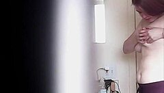 Big Boobs Blonde Changing Voyeur Style