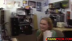 Lovely girl enjoys pawnshop tour with horny black guys fucking and blowjob action