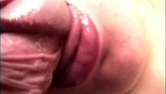 Italian wife and husband share an intriguing homemade blowjob on webcam with natural tits exposed