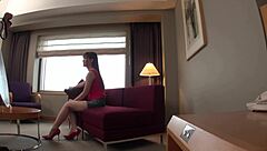 Tall Curvy Japanese College Student With Big Natural Tits Poses In Miniskirt For Photoshoot Audition