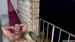 Blonde bombshell Vanessa Bohorquez hooks up with male model at fashion week!