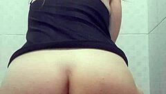 Big Ass Latina Milf Rides Huge Dildo In Bathroom To Squirting Orgasm