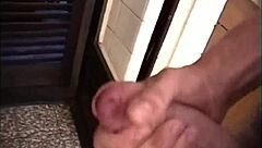 Italian wife and husband share an intriguing homemade blowjob on webcam with natural tits exposed