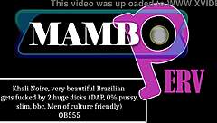 Wow, Watch Khali Noire This Beautiful Brazilian Take 2 Huge Dicks in DAP with Dirty Talk!