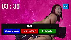 She takes on the intense edging challenge, holding back for 25 minutes before exploding twice quickly