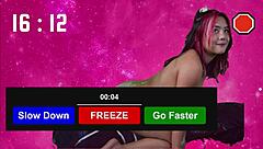 She takes on the intense edging challenge, holding back for 25 minutes before exploding twice quickly