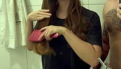 Romantic Oily Encounter with Nerdy Latina Neighbor in Bath