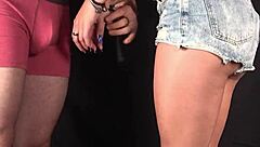 she gets so turned on when i tie her up for intense standing doggystyle with my big cock