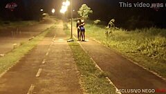 What a wild hotwife does to her cuckold husband outdoors