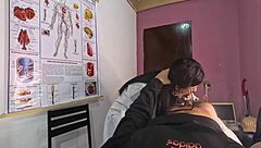 Unexpected Erection in Front of Sexy Brazilian Nurse Leads to Dirty Facial and Rough Sex