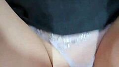 He leaves a huge creampie dripping from wife's wet pussy after intense fucking.