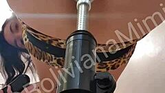 Latina Fucks Pussy And Ass With Sex Machine