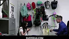 Inked Big Tits Teen 18+ Shoplifter Fucked Hard By Dirty Cop In Shop