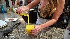 Kymber Leigh starts the day with intense fucking and blowjob in homemade scene two of three.