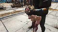 mutant battles fierce woman in intense showdown