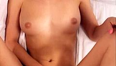 petite babe starts the day with intimate action leading to cum on her cute face