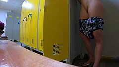 Caught the cleaning lady spying on me in the womens locker room