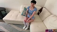 stepbrother fucks his stepsister's lesbian girlfriend