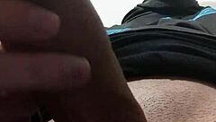 She stares into the camera while masturbating until cumming hard