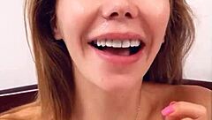 petite babe starts the day with intimate action leading to cum on her cute face