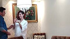 Latina takes big cock anal assfucking with strong sitting on birthday