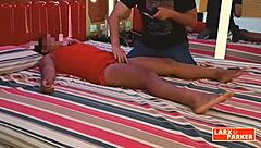 Whoa! Room Casting Features Alejandra Getting A Sensual Full-Body Massage In Latina Action!