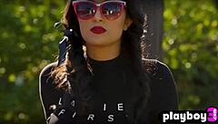 All natural latin milf model exposes hot body while posing in sexy lingerie