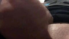 She stares into the camera while masturbating until cumming hard