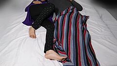 Boss's wife strips naked and squirts wildly after spotting driver's thick black cock during cleaning.